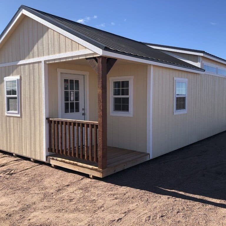 gable sheds with porches